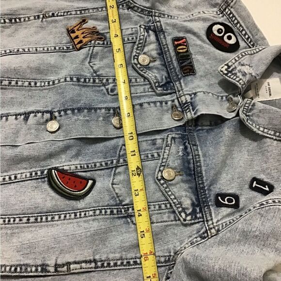 ZARA TRF Denim Jacket Trucker Style Size Medium - Picture 15 of 16